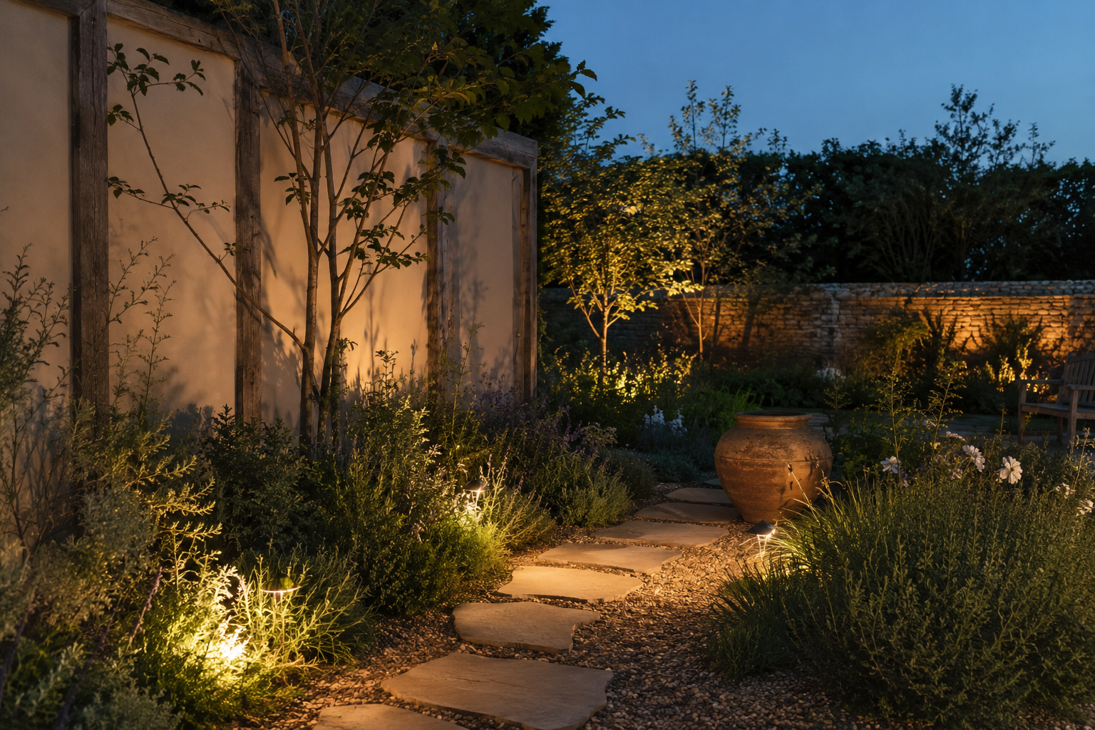Path lighting example